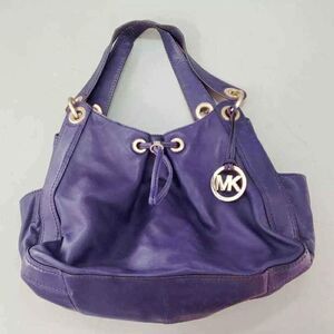 Michael Kors MK Designer Ludlow Drawstring Bucket Purple Hobo Bag Purse Handbag